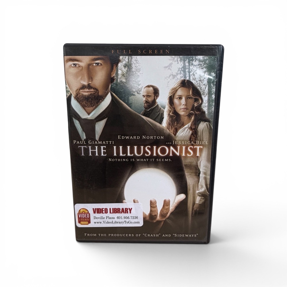 The Illusionist DVD Full Screen Edition Edward Norton Jessica Biel 2006 Mystery